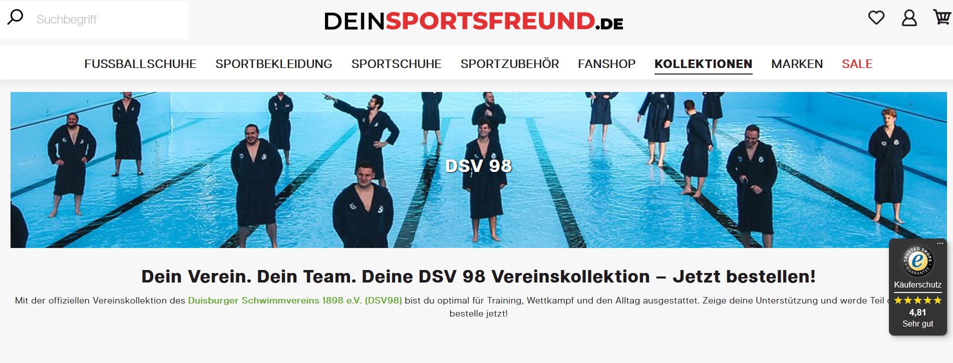 Unser DSV98 Online-Shop ist da! 🛒