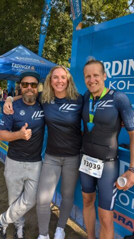 Manni, Marlen und Lars nach dem Rennen