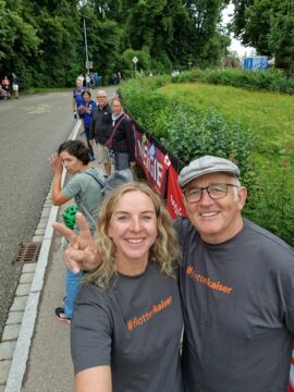 Supporter: Marlen und Georg feuern an!