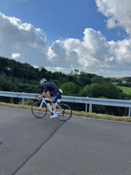 Lennart auf dem Radkurs